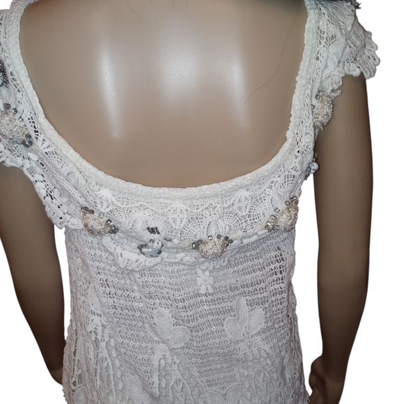 Boston Proper White Lace Maxi Dress - Picture 4 of 6